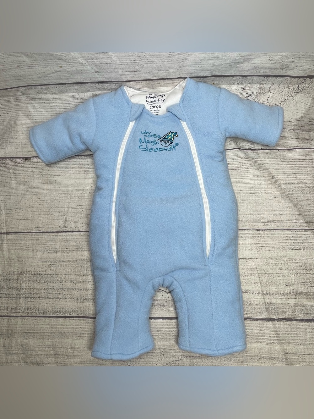 Baby Merlin's Magic Sleepsuit Size Large, 6-9Months, 18-21Lbs, Blue